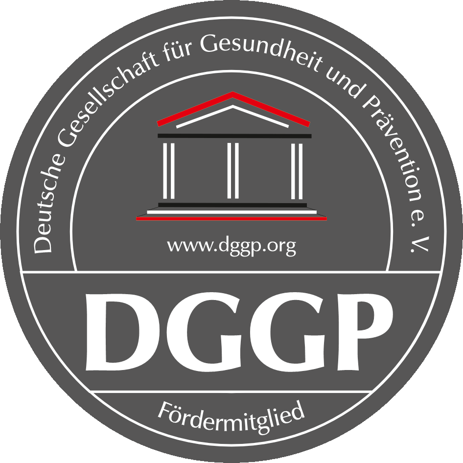 Rundes Logo der Deutschen Gesellschaft für Gesundheit und Prävention